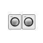 Colunas de Som 2.0 Office - Preto e Branco - uGo