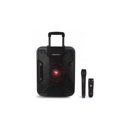 Alto-falante - amplificador portátil fonestar california 200w - jack - auxiliar - função karaokê - bluetooth - usb - mp3 - rádio