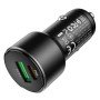 Carregador de Isqueiro USB-A + Tipo-C de 15W Hoco Z42 - Preto