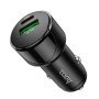 Carregador de Isqueiro USB-A + Tipo-C de 15W Hoco Z42 - Preto