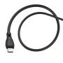 Cabo de Dados e Carregamento em Silicone USB-A / Micro USB, Hoco X61 - Preto