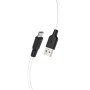 Cabo de Carregamento em Silicone USB-A / Micro USB, Hoco X21 - Preto / Branco