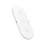 Carregador Wireless, 2 em 1, Hoco CW23 - Branco