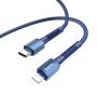 Cabo de Dados e Carregamento Tipo-C para Lightning (PD), Hoco X71 Especial - Azul