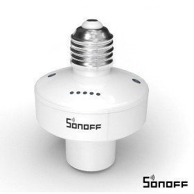 Suporte Para Lâmpada E27 Branco S/ Fios Sonoff