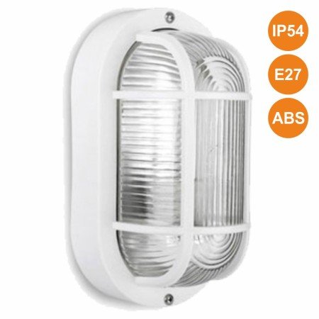 Aplique Olho De Boi E27 Ip54 Branco