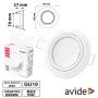 Aro Redondo Ajustável Branco P/ Mr16-Gu10 Avide