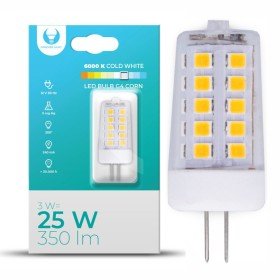 Lâmpada G4 3W 12V Corn 6000K 350Lm