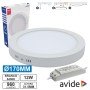 Painel Leds Redondo Superfície 12W 170Mm 6400K 960Lm Avide