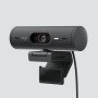 Webcam logitech brio 500 grafite full hd - usb tipo c