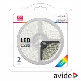 Fita 60 Leds P/ Tv C/ Usb 5050 Rgb 5V 7.2W/M 2M Ip65 Avide