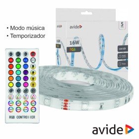 Kit Fita 150 Leds 5050 Rgb 12V 16W/M 5M Ip65 Avide
