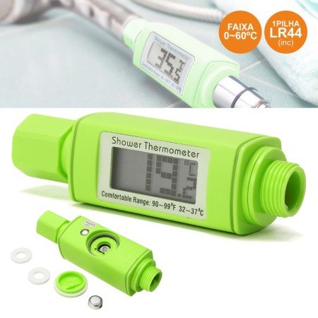 Termómetro Digital C/ Display Led P/ Chuveiro