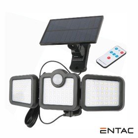 Candeeiro Exterior 15W C/ Sensor Pir Painel Solar Amovível