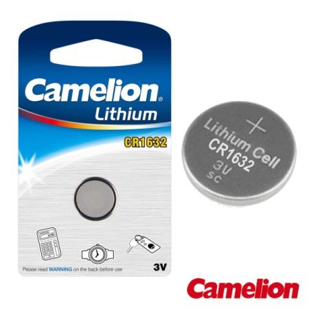 Pilha Lithium Botão Cr1632 3V 120Ma Blister Camelion