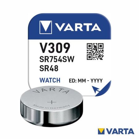 Pilha Óxido Prata Botão V309/Sr754Sw/Sr48 1.55V Varta