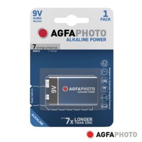 Pilha Alcalina 6Lr61/9V 9V 1X Blister Power Agfaphoto