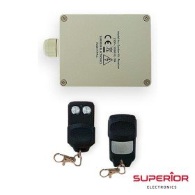 Kit Emissor Receptor De 2 Canais E 2 Comandos Jardim
