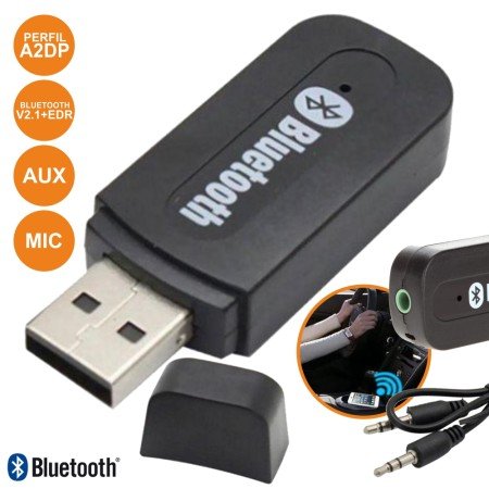 Receptor Áudio Bluetooth C/ Cabo Aux Prok