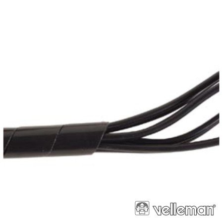 Protector De Cabo Espiral Preto 10M Ø 9Mm Velleman