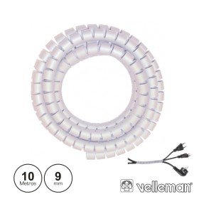 Protector De Cabo Espiral Branco Transp. 10M Ø 9Mm Velleman