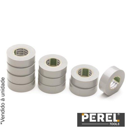 Fita Isoladora  Cinza - 19 Mm X 10 M Perel