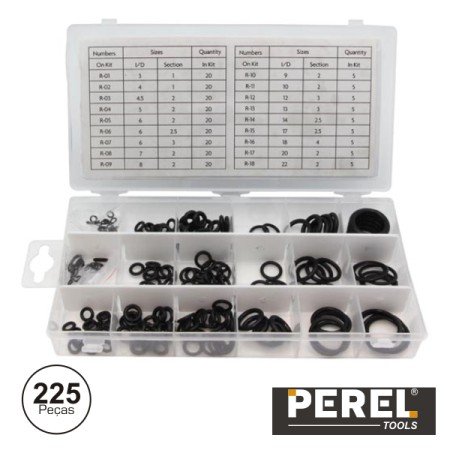 Kit De O-Rings Borracha Nitrílica 225X Perel