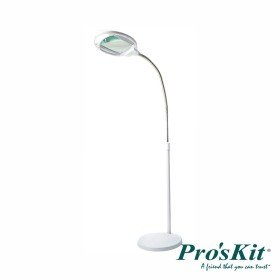 Candeeiro C/ Lupa Secretária 3 Dioptrias 42 Leds Proskit