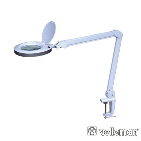 Candeeiro C/ Lupa Bancada 8 Dioptrias 80 Leds 8W Velleman