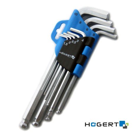 Conjunto 9 Chaves Sextavadas Hogert