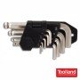 Conjunto 9 Chaves Sextavadas C/ Ball Point Toolland