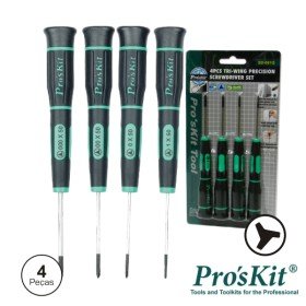 Conjunto De 4 Chaves Tri-Wing De Precisão Proskit