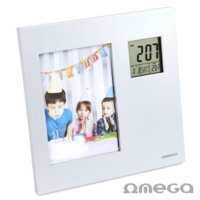 Estação Meteorológica C/ Alarme E Moldura 85X125Mm Omega