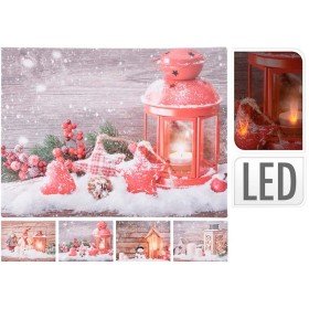 Quadro C/ Led Decorativo Modelo Sortido 40X30Cm