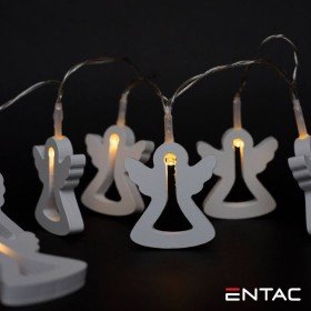 Grinalda 10 Leds 3000K Anjos 2Xaa 1M Entac