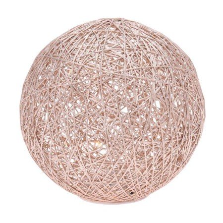 Bola Decorativa C/ 20 Leds 20Cm Dourada 3000K