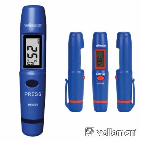 Termómetro De Bolso C/ Infravermelhos -50°C~+260°C Velleman