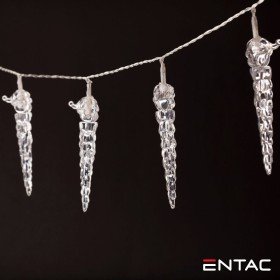 Grinalda 10 Leds Estalactite 2Xaa 1.65M Entac