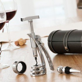 Estojo De Vinho C/ 4 Peças