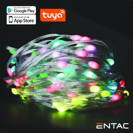 Grinalda 200 Leds Multicor App Tuya 220V 20M