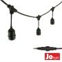 Corrente De Iluminação 10Mt P/ Lâmpadas E27 Ip44 Jolight
