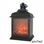 Lareira Decorativa Led A Pilhas 27Cm Entac