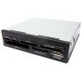 Leitor de cartão de memória e usb coolbox cr400 3,5'' interno