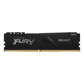 Memória ram ddr4 16gb kingston - 3200mhz - pc4 - 25600 - fury beast rgb - preto - 1.2v