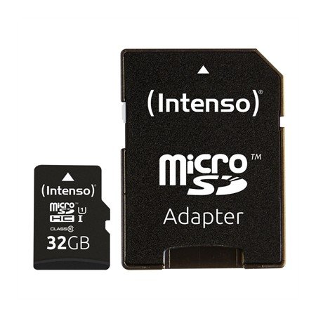 Cartão de memória micro sd intensa 32gb uhs - i cl10 + adaptador sd