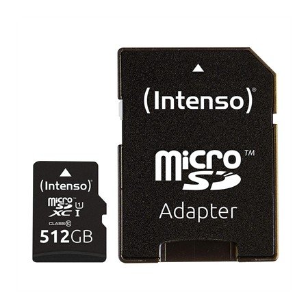 Cartão de memória micro sd 512gb premium uhs - i cl10 + adaptador sd