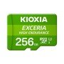 Cartão de memória micro secure digital sd kioxia 256gb exceria high endurance uhs - i c10 r98 com adaptador