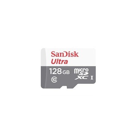 Cartão de memória micro secure digital sd xc + adaptador sandisk - 128gb - classe 10 - sdxc - 100mb - s