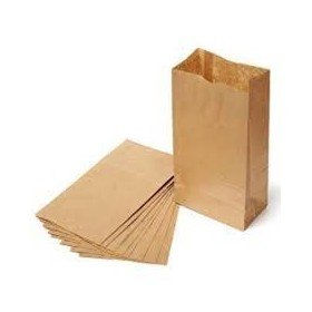 Saqueta Papel Kraft Castanha 14x6x32 - 1000 unidades