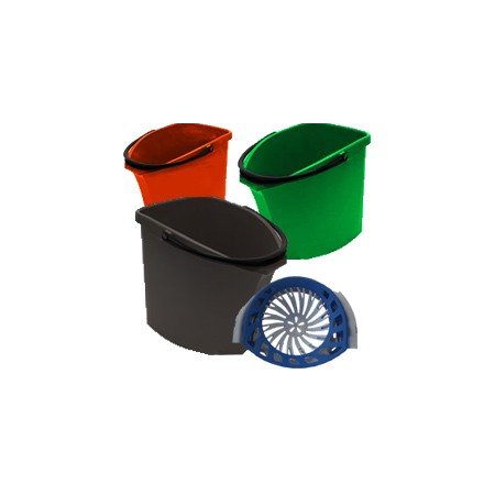Balde Oval 16 Lt c/escorredor Verde